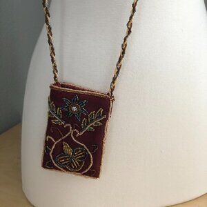 Beaded Floral Cross Body Bag - Gypsy Chic